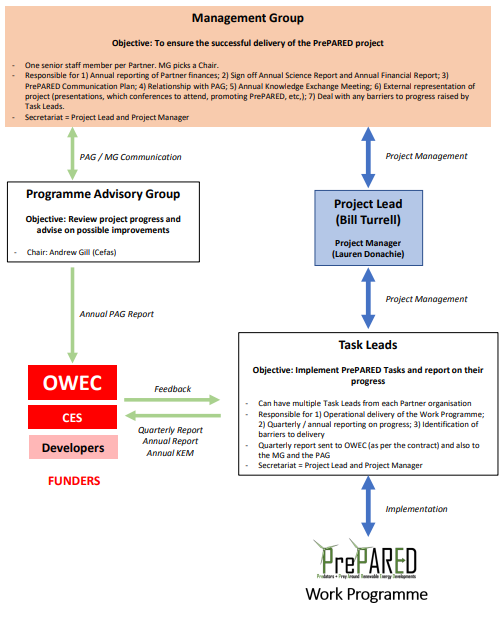 Photo of PrePARED Governance organisational chart